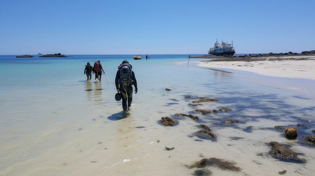 fossil hunting along the beaches in florida